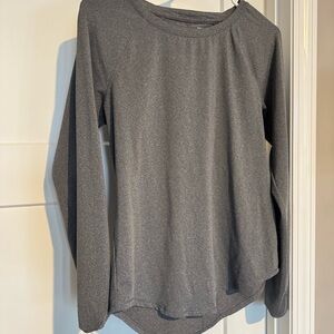Gray Long Sleeve Women's Top
